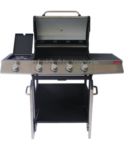 BARBECUE A GAS SANDRIGARDEN "BRASILE" 4 BRUCIATORI E FORNELLO LATERALE 130X54X110 CM